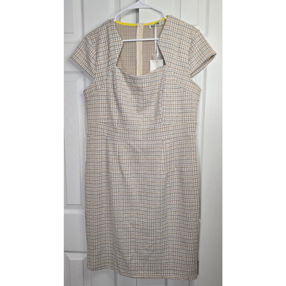 Grace Karin Women's Vintage Tweed Defined Waist Dress- Size XL